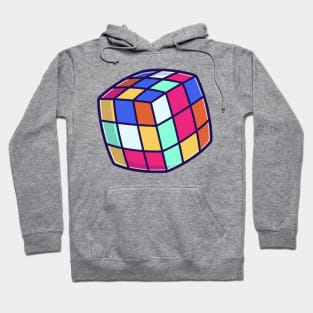 Rubic Cube Cartoon Illustration Hoodie